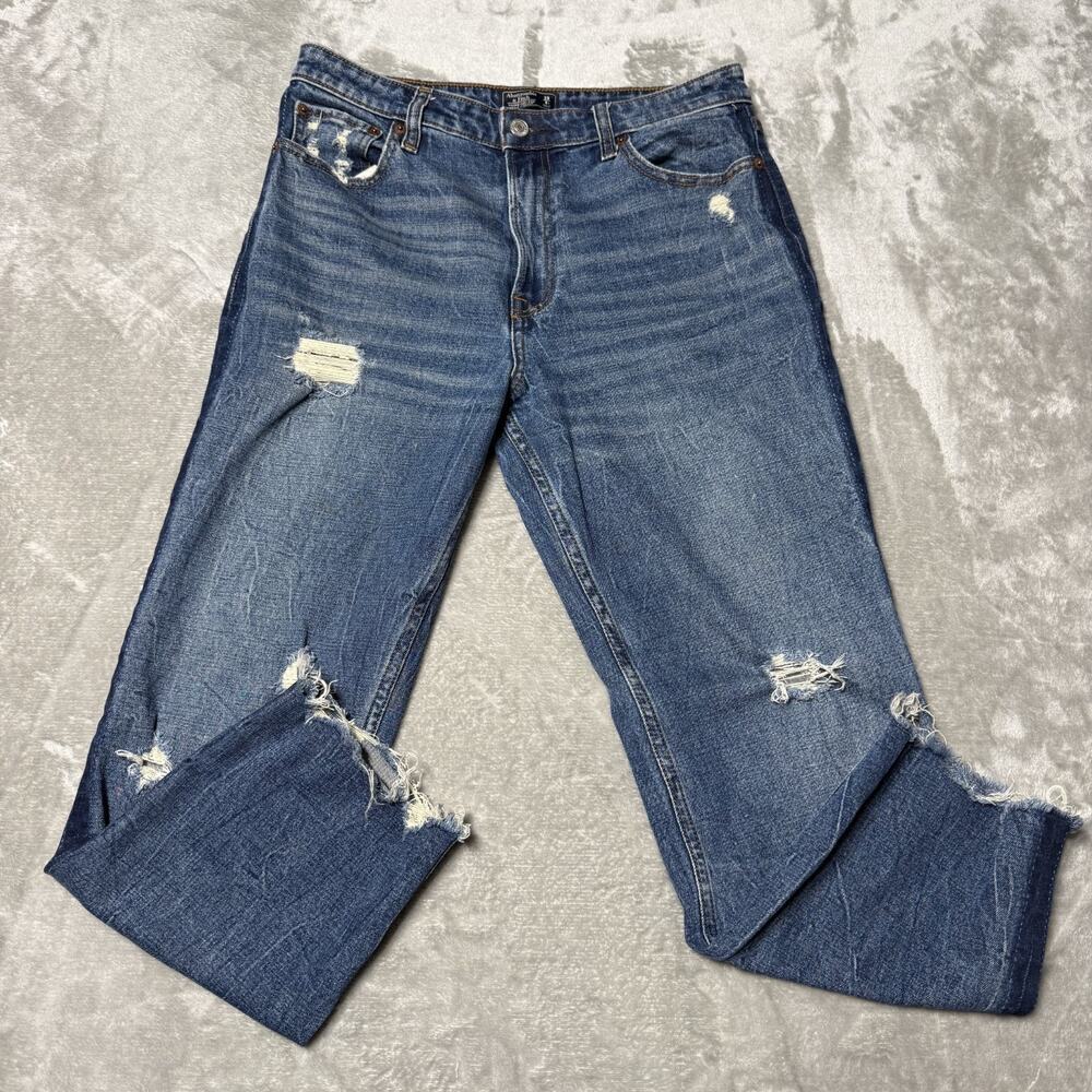Abercrombie & Fitch Blue Straight Leg Jeans